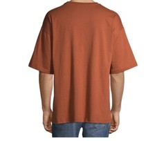 No Boundaries Men’s Short Sleeves Pocket Tee sz Small Rust Orange Crew Neck NWT