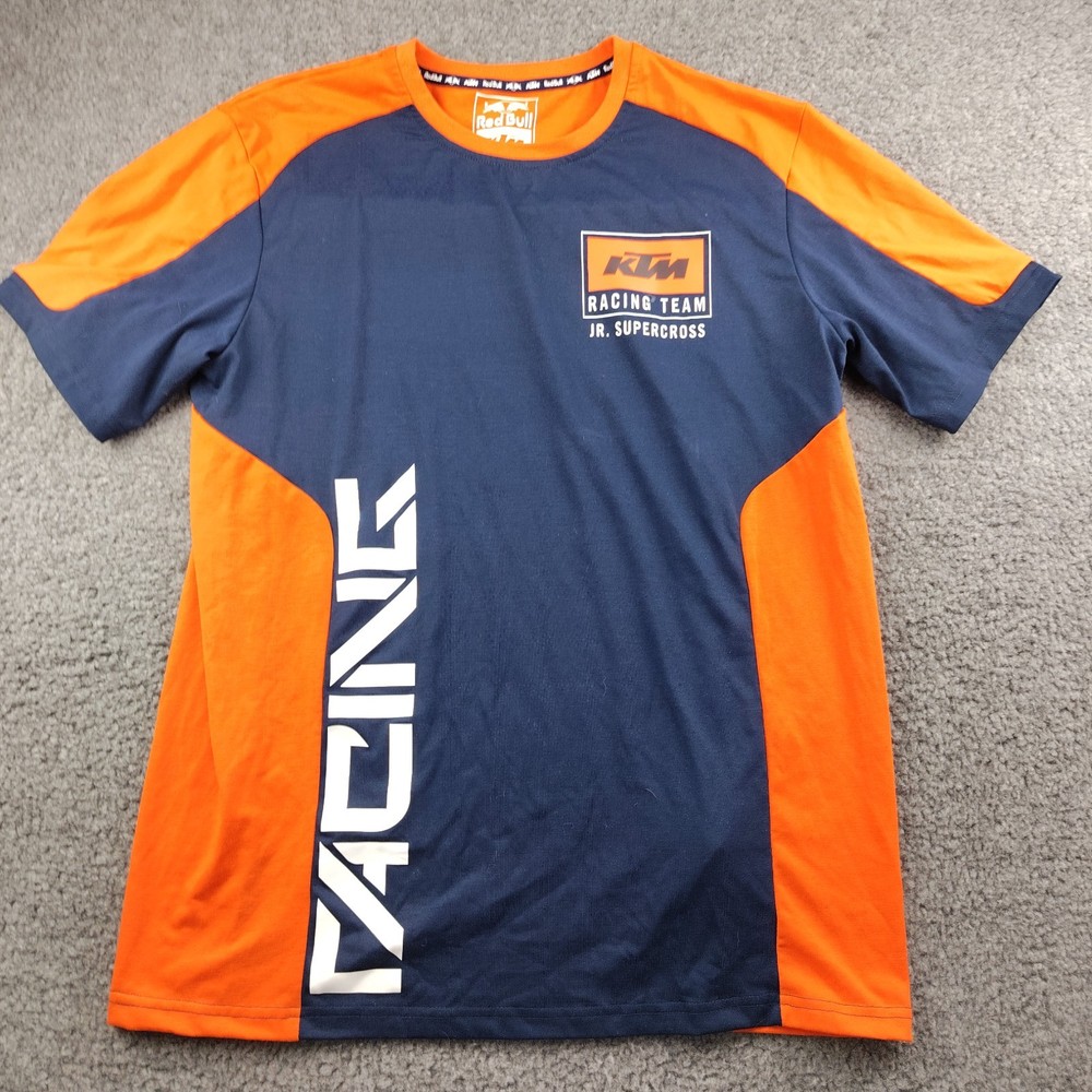 KTM Red Bull Racing Team Replica T-shirt orange navy Size Large