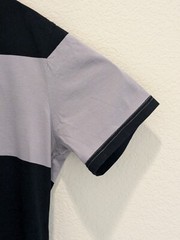 Marni T-Shirt Mens Gray Black Wide Stripe SS Cotton Crew Neck – XL Read!