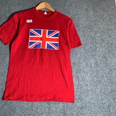 United Kingdom Shirt Adult Size Large Red Short Sleeve Men’s Tourist 90’s