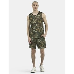 No Boundaries Men’s Mesh Tank Top-Camo Spiced Latte