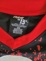Friday The 13th Jason Voorhees Hockey Jersey Logo Size X-Large Adult Men XL