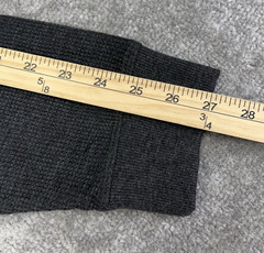 MEMBERS MARK Men XL Thermal Henley Shirt Long Sleeve Soft Wash Black Heather NWT