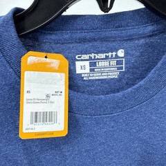 NWT Carhartt Pocket T-Shirt Men’s XSmall Blue Loose Fit Workwear Tee