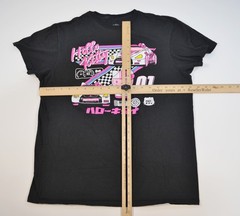 Hello Kitty NASCAR Auto Racing Sanrio 2023 Black Medium Short Sleeve Shirt