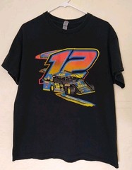 Billy Strings Tour T-shirt Dirt Track Race Car Men’s Large Jeff Reay Michigan