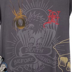 Y2K Ed Hardy Audigier Tattoo Art Skull Graphic Tee L Cotton Grey Made In USA