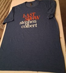 The Late Show With Stephen Colbert Last Show Tee Shirt – Large