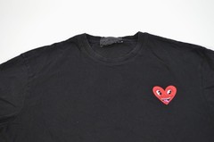 Keith Haring Heart Face Graphic Black T Shirt Smiley Double Sided Art Artist