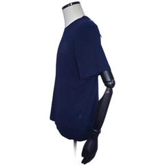 Aquascutum t-shirt monogram Manica Corta mens L P2P 21 Blue Cotton