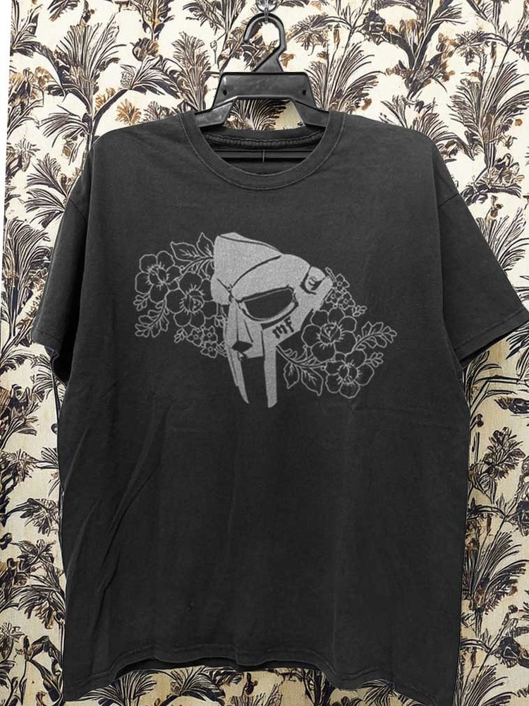 MF Doom Mask and Flower, MF Doom Shirt Rap Music Shirt