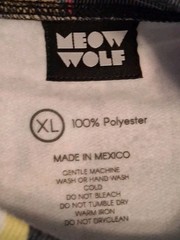 Meow Wolf AOP Sweatshirt Bright Art Pullover Crewneck Adult XL (All Over Print)