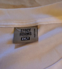Stacy Adams Men’s Size 2XLT White Pullover Short Sleeve Lightweight T-Shirt