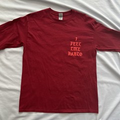 Gildan Deep Red Long Sleeve Graphic Tee – Men’s Size M