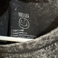 Nirvana Music acid wash t-shirt Size Small Vintage Music 90s hip hop classic 80s