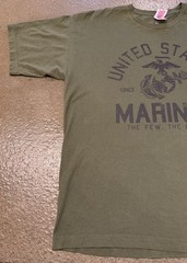 Bayside Men’s United States Marines The Few The Proud 100% Cotton Made In USA XL