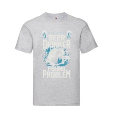 Fishing Beer Drinker Funny Humour Novelty T Shirt Various Colours And Sizes