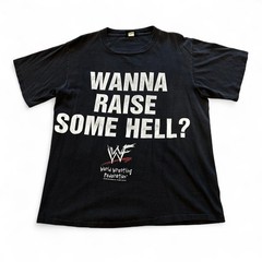 Vtg Stone Cold Hell Yeah Skeleton Shirt Mens L Black 90s WWF Wrestling Tee WWE
