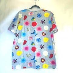 Disney Pixar Graphic T-Shirt With Pocket For Men – Size L 100% Cotton Mul