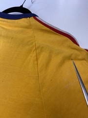 Vintage 70s Beatles M 38-40 Ringer T Healthknit T-shirt Yellow Stripes