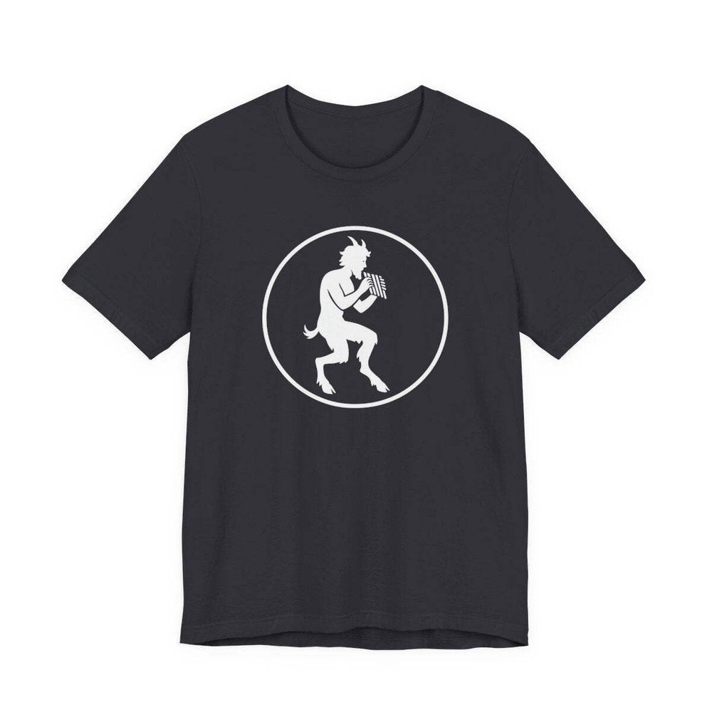 Pan Satyr T-Shirt | Flute Playing Greek God Unisex Graphic Print Tee Shirt
