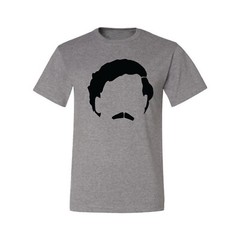 Pablo Escobar Face Sihouette Famous People Men Graphic Tshirt