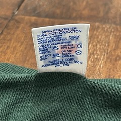 Vtg Russell Athletic XXL Pine Green Basic T-Shirt NWOT 27