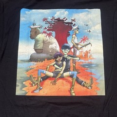 Gorillaz Plastic Beach Album Stranded T-Shirt 2-Sided LARGE New With Tags