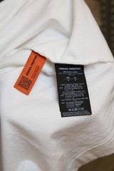 Heron Preston x CAT Mens White Cotton Graphic T-Shirt Size S New Original