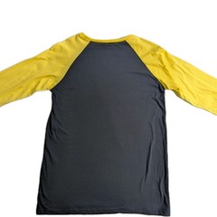 Suavecito Pomade Men’s Medium T-shirt 3/4 Sleeve Black And Yellow NWT