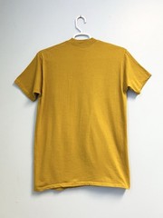 Vintage 70s Jockey Life Sun T Shirt Mustard Yellow Tee Mens XL Made in USA