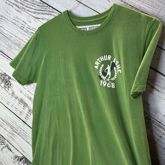 Roots of Fight Arthur Ashe 1968 Double Sided Graphic T-Shirt Green Men’s Large