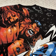 Captain America Red Hulk AOP All Over Print T-shirt Sz XL/2XL Comic Avengers