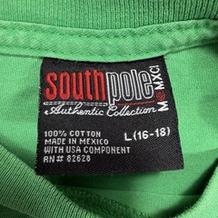 Southpole Graphic T Shirt Men’s L Green Y2K Streetwear Hip Hop Skater Urban