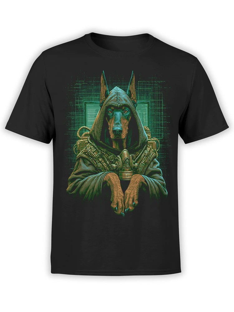 Cyber Sentinel Doberman T-Shirt | Unisex