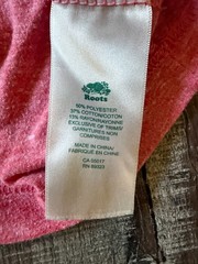 Roots Canada T-Shirt “NORTH” Pocket Tee Size S