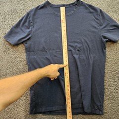 Tommy John T Shirt Cotton Stretch Comfort Tee Men Medium Navy blue
