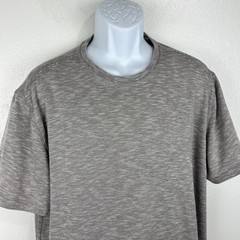 Tasso Elba Island Grey Striped UPF Sun Protect Men Extra Large Rayon Casual Tee