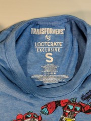Transformers Lootcrate Exclusive Optimus Prime Blue T-Shirt Men’s Small