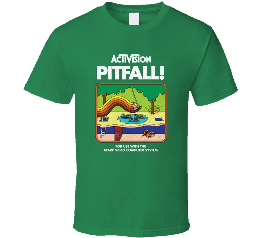Pitfall, T-Shirt, Classic, Game, Video, Atari, Activision, Retro, 1980’s