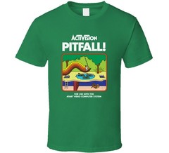 Pitfall, T-Shirt, Classic, Game, Video, Atari, Activision, Retro, 1980’s