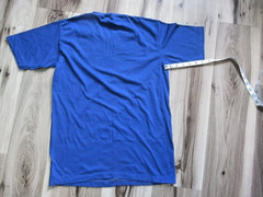 Vtg 90s Sportswear T-Shirt M Blue Single Stitch Flat is Beautiful Graphic USA Ma