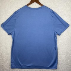 Speedo Shirt Mens 2XL Blue Tagless UV Protection Crew Neck Polyester Spandex
