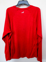 BCG Men iron rust Red Long Sleeve Polyester Activewear T Shirt Size L