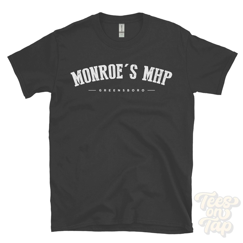 MONROE’S MHP GREENSBORO T-SHIRT USA retro varsity style gift