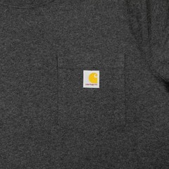 Carhartt Workwear Pocket TShirt Mens Size L Gray Heavyweight Relaxed Fit Graphic