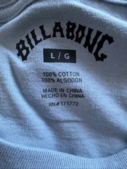 NWT Men’s BILLABONG WYATT CREW Men’s S/S T-Shirt Dusty Blue Surf Logo Large $40
