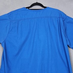 Carhartt Shirt Mens XL Blue Classic Fit Ripstop Scrub Top V Neck Pockets Stretch