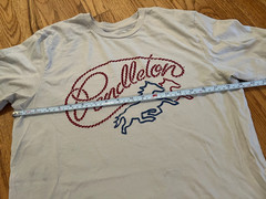 Pendleton Brand Rodeo Cowboy Lasso Shirt Size Medium Light Marks Read Below