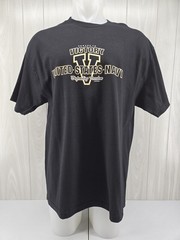 US Navy Men’s XL Black Graphic T-shirt Onward to Victory 7.62 Designs